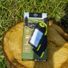 Powerbank 5000 mAh Wild Trekz z panelem solarnym – turystyczny, z karabińczykiem i kablem USB