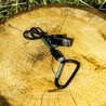 Powerbank 5000 mAh Wild Trekz z panelem solarnym – turystyczny, z karabińczykiem i kablem USB