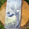 Sztućce turystyczne 4w1 – składane ze stali nierdzewnej z etui
